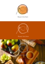 羽生　典敬 (plusfotostudio)さんの飲食店「Roast kitchen」のロゴ作成への提案