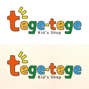 PI Design (pipipinkari)さんの子供雑貨ブランド「tege-tege」のロゴデザインへの提案