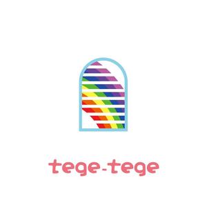 モモ (kaori8472)さんの子供雑貨ブランド「tege-tege」のロゴデザインへの提案