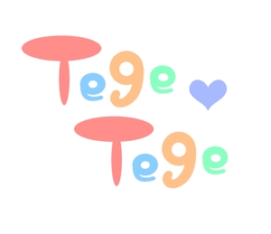 kaede_tさんの子供雑貨ブランド「tege-tege」のロゴデザインへの提案