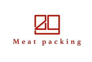 uuuuki (uuuukiuki0902ys)さんの精肉コーナー「Meatpacking」(ミートパッキング)のロゴへの提案