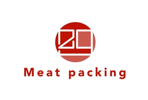 uuuuki (uuuukiuki0902ys)さんの精肉コーナー「Meatpacking」(ミートパッキング)のロゴへの提案