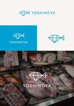 tanaka10 (tanaka10)さんの鮮魚コーナー「YOSHINOYA」（ヨシノヤ）のロゴへの提案