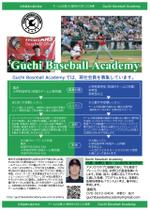 コウヘイ (KOU-01)さんの野球教室『Guchi Baseball Academy』のチラシへの提案