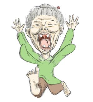 momo (araburuyuutairui-doala)さんの【継続あり】個性的な「ばばあ」のキャラクターデザインへの提案