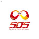 アンバー (AmberDESIGN)さんの「Ｐｅｒｓｏｎａｌ　Ｔｒａｉｎｉｎｇ　Ｓｔｕｄｉｏ　ＳＯＳ」のロゴ作成への提案