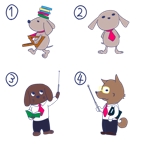 パウロタスク (task1122)さんの犬のキャラクターデザインへの提案