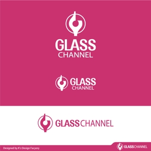K'z Design Factory (kzdesign)さんのガラスを紹介する「ガラスチャンネル」の、YoutubeやSNSで使うチャンネルロゴ作成への提案