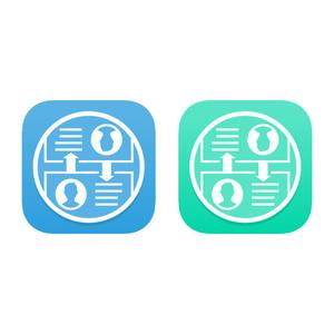 fanta403 (fantagraphica)さんのiPhoneアプリ「名刺」のアイコン作成への提案