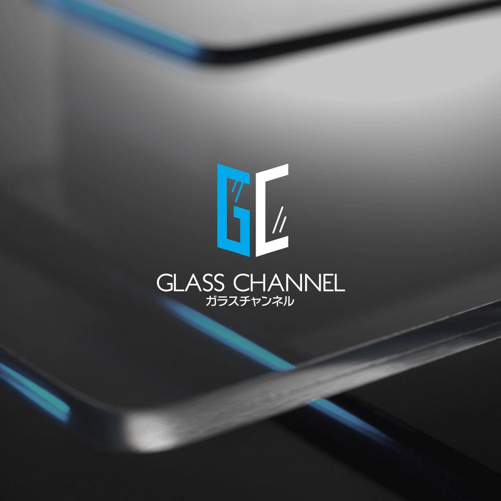ガラスを紹介する「ガラスチャンネル」の、YoutubeやSNSで使うチャンネルロゴ作成
