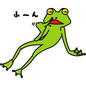 ささき (cashiya)さんの弊社のロゴである「カエル」をキャラクター化したLINEスタンプの制作への提案