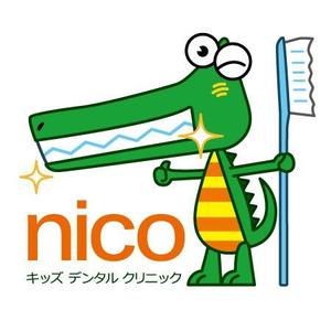 KIYUSAI ()さんの歯科医院のキャラクターにするワニ、カバのキャラクターロゴデザインへの提案