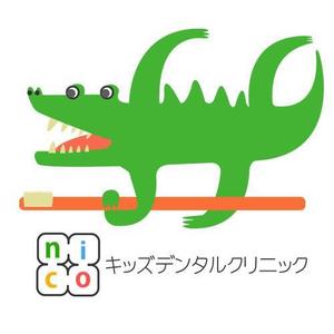 da-salmon (da-salmon)さんの歯科医院のキャラクターにするワニ、カバのキャラクターロゴデザインへの提案