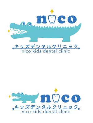 ar_aさんの歯科医院のキャラクターにするワニ、カバのキャラクターロゴデザインへの提案