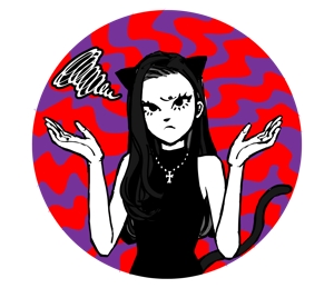 FUU (fuu0328)さんの黒猫コスチュームを着た女の子のLINEスタンプ作成への提案