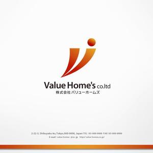 H-Design (yahhidy)さんの株式会社バリューホームズ（Ｖａｌｕｅ　Ｈｏｍｅ’ｓＣo.Ltd）の会社ロゴ　リフォームと不動産の会社。への提案