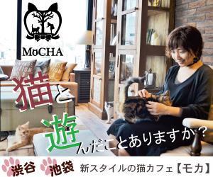 Ako ()さんの猫カフェMoCHAのイメージ広告用バナーへの提案