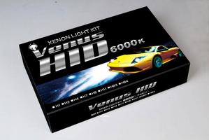 Kdesignさんの車用パーツ「HIDヘッドライトキット」のパッケージ作成への提案