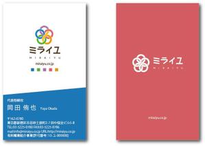 CROSSDESIGN (keiichi_02)さんの株式会社ミライユの名刺デザインへの提案