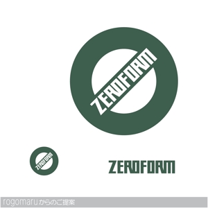 ロゴ研究所 (rogomaru)さんの「ゼロホルム　　　ＺＥＲＯＦＯＲＭ」のロゴ作成への提案