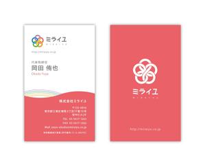 yamato (tomo0327)さんの株式会社ミライユの名刺デザインへの提案