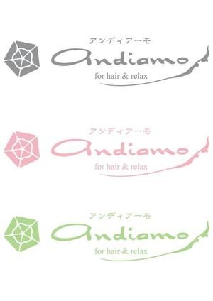 Aquaさんの美容室andiamoのロゴマークへの提案