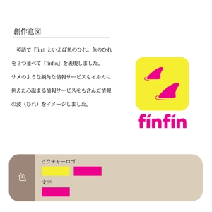 I & Co. ()さんの新サイト「finfin」ロゴデザイン募集への提案