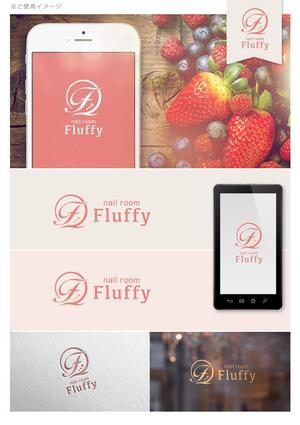 p ()さんのプライベートネイルサロン 「nail room Fluffy」のロゴへの提案