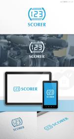 p ()さんの映像自動解析プラットフォーム「SCORER」のロゴへの提案