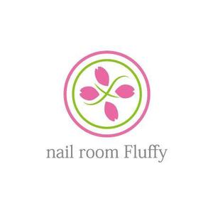 manmaru3さんのプライベートネイルサロン 「nail room Fluffy」のロゴへの提案