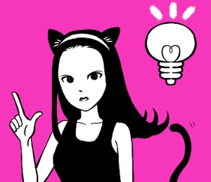 ミチルミチル (michirumichiru)さんの黒猫コスチュームを着た女の子のLINEスタンプ作成への提案
