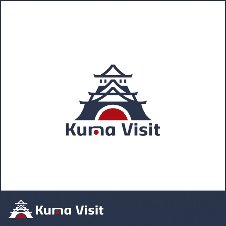smoke-smoke (smoke-smoke)さんの観光推進を目指す法人「Kuma Visit」のロゴへの提案