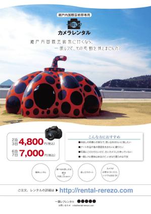 pah98 ()さんのデジタル一眼レフカメラレンタルにおいてのチラシへの提案