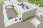 ペンギン WORKS (yutahana2)さんの太陽光パネルを工場の屋根への設置したイメージ図作成への提案