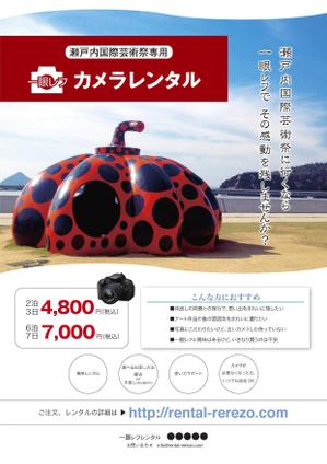 pah98 ()さんのデジタル一眼レフカメラレンタルにおいてのチラシへの提案