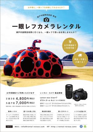 TRD design (trd_design)さんのデジタル一眼レフカメラレンタルにおいてのチラシへの提案