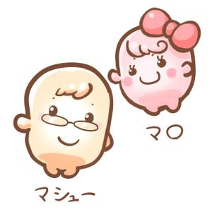 ゆむし (yumushi)さんのマシュマロのキャラクターデザインへの提案