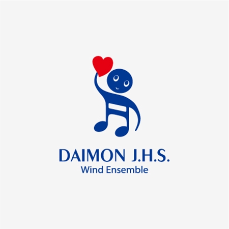 kozi design (koji-okabe)さんの「DAIMON J.H.S. Wind Ensemble」のロゴ作成への提案