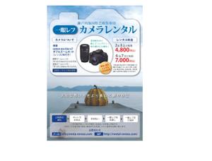 R-H-T (5135tibita)さんのデジタル一眼レフカメラレンタルにおいてのチラシへの提案