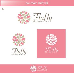 FISHERMAN (FISHERMAN)さんのプライベートネイルサロン 「nail room Fluffy」のロゴへの提案