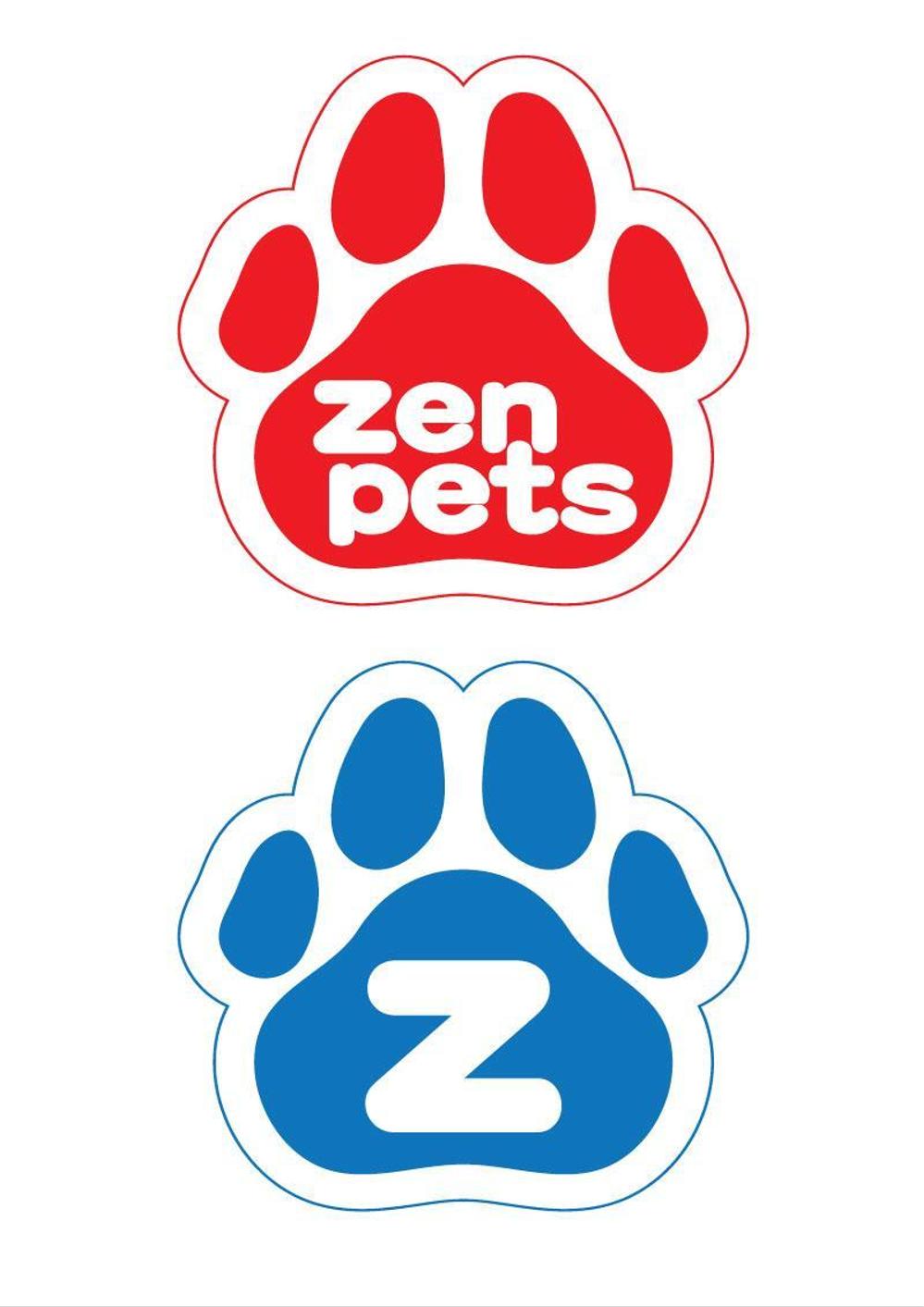 ペットグッズとペット用建材の専門店「Zenpets」のロゴ