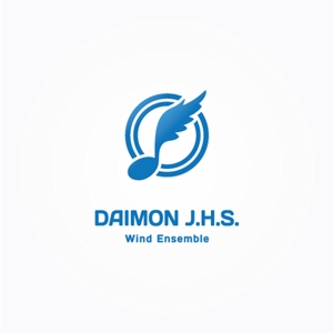 hype_creatureさんの「DAIMON J.H.S. Wind Ensemble」のロゴ作成への提案