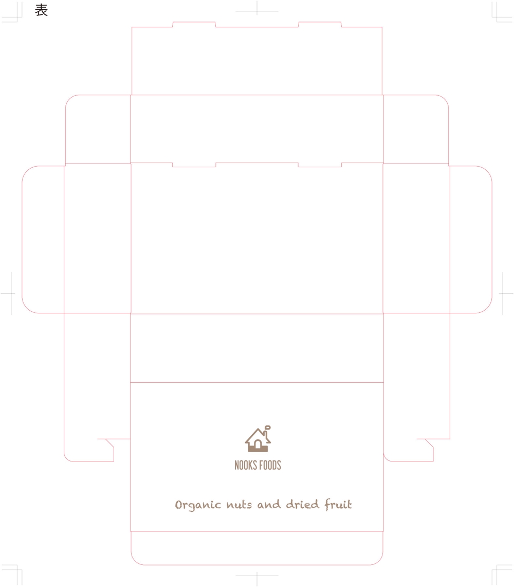 オーガニック系食品のBOXデザイン