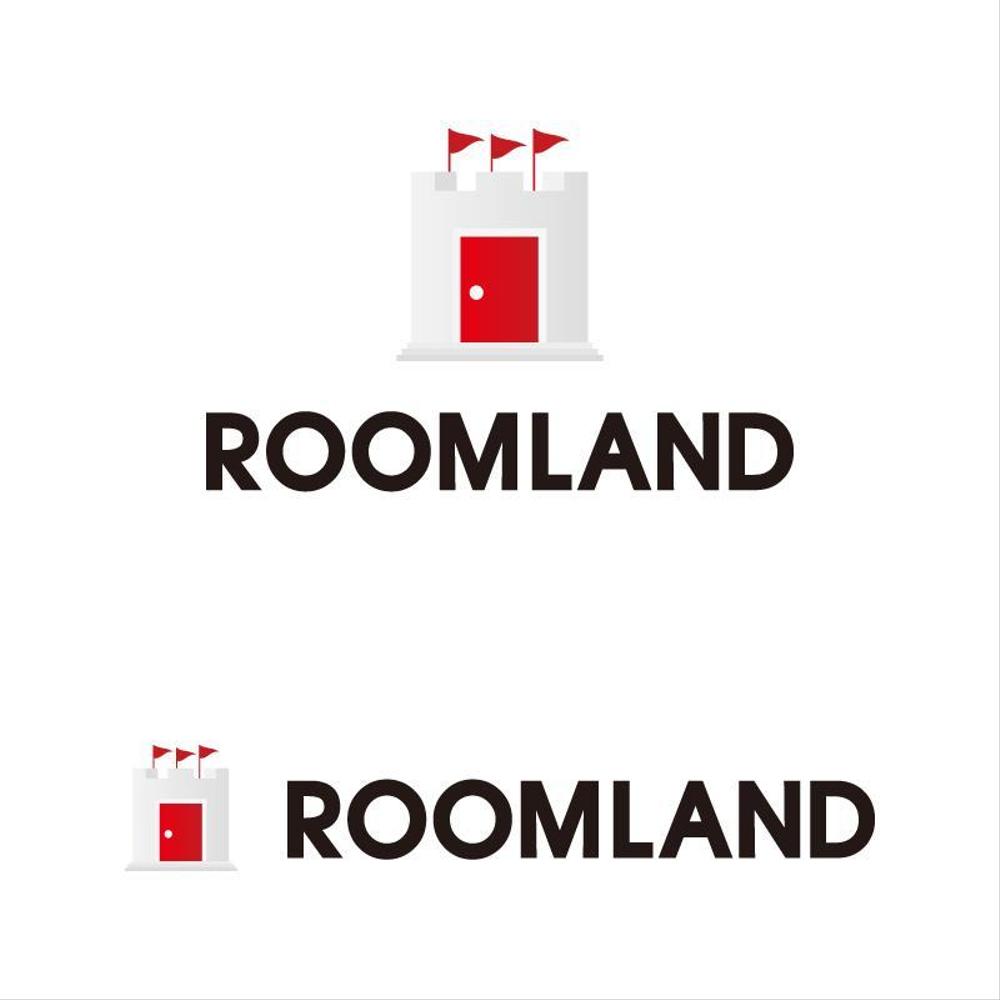 不動産会社　「ＲＯＯＭＬＡＮＤ」　のロゴ作成