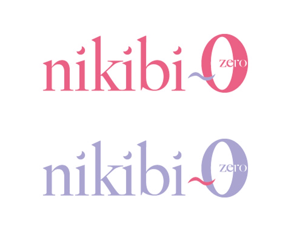 「nikibi0」(ニキビゼロ)のロゴ作成