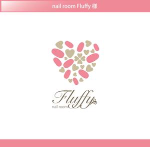 FISHERMAN (FISHERMAN)さんのプライベートネイルサロン 「nail room Fluffy」のロゴへの提案