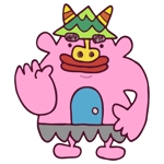 おおせどゆういち (osedo3)さんの【当選報酬4.5万円】ピンクのオニのキャラクターデザインへの提案