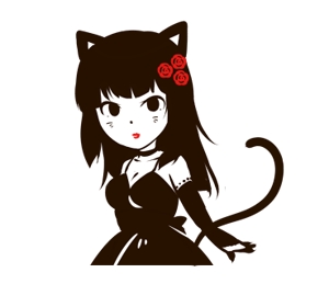 ko_yu (yukina_0312)さんの黒猫コスチュームを着た女の子のLINEスタンプ作成への提案