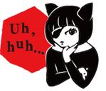 Log design illustration (Log_design)さんの黒猫コスチュームを着た女の子のLINEスタンプ作成への提案