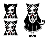 中山知美 ()さんの黒猫コスチュームを着た女の子のLINEスタンプ作成への提案